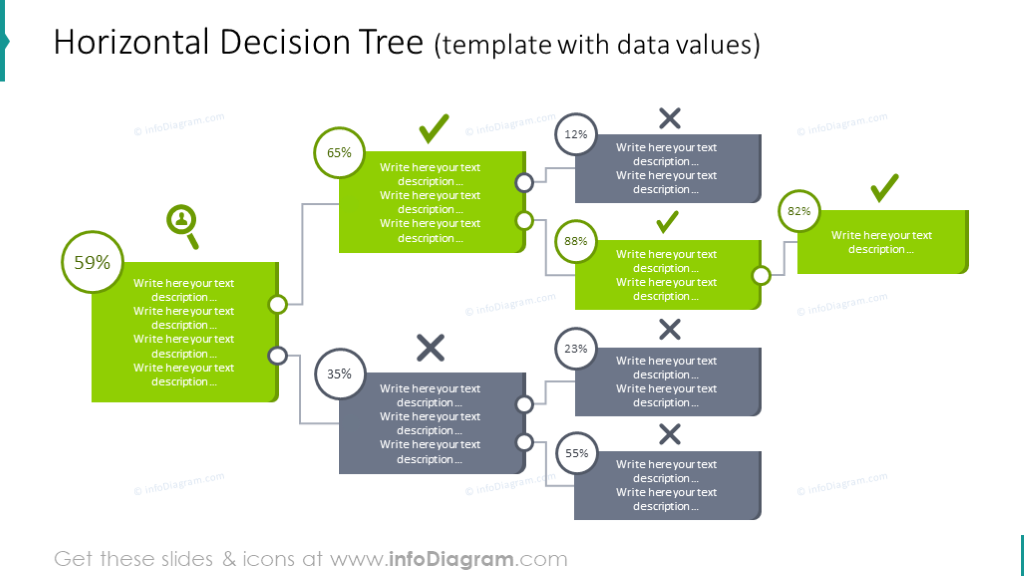 12-creative-decision-tree-diagram-powerpoint-templates-for-classification-flow-chart-infographics