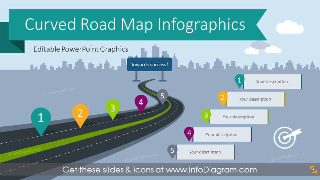 12 Road Map Infographics Powerpoint Templates For Product Release Journey Timelines