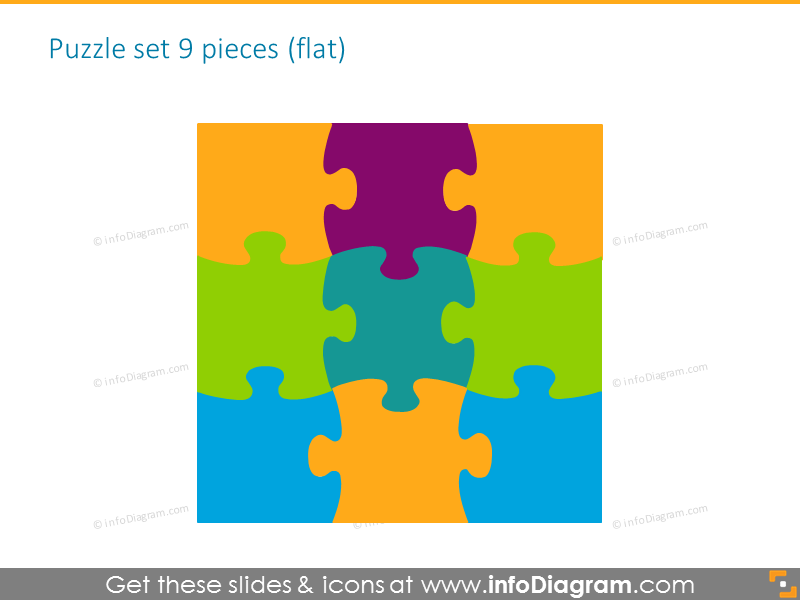 PUZZLE Jigsaw Integrity Diagram Shapes PowerPoint slides ... change agent diagram 