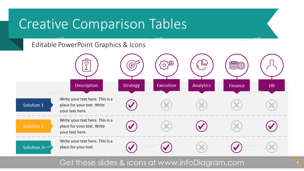 Comparison Chart Template Powerpoint Free